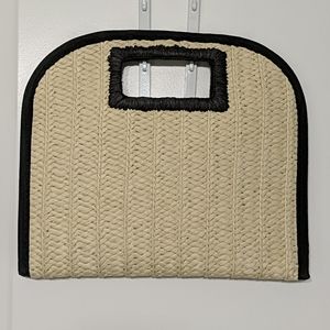 NWT Jute Straw summer Clutch